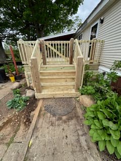 Custom deck build in East Columbus